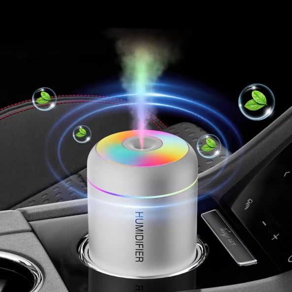Humidificateur d'air de voiture 180 ml – Diffuseur USB silencieux & purificateur d’arômes